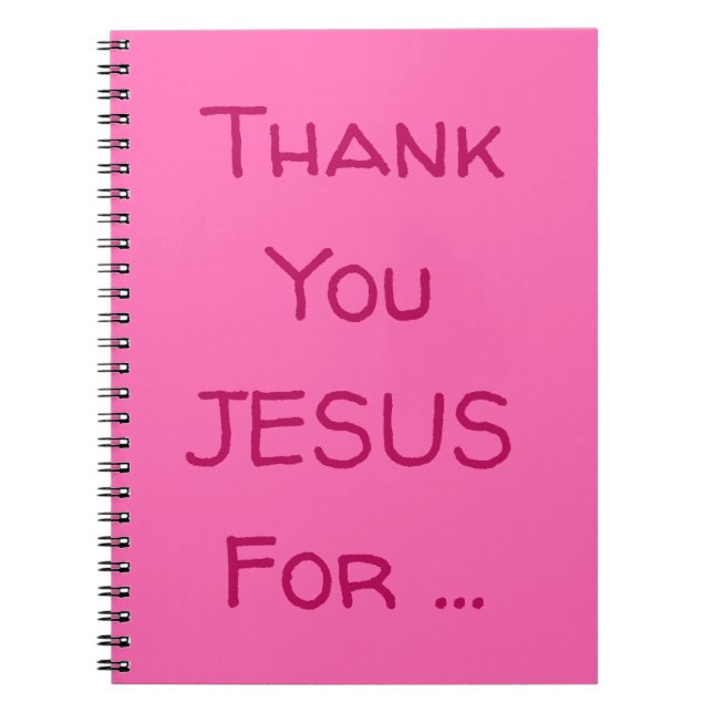 Tack JESUS för ... Inspirationsoffert Anteckningsbok (Framsidan)