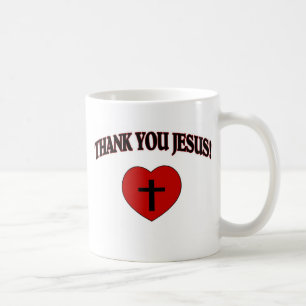 Tack Jesus (hjärta) Kaffemugg