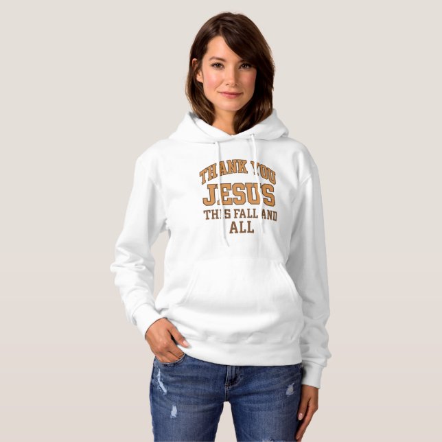 Tack Jesus i Höst och Alltid – Varsity Style T Shirt (Hel framsida)