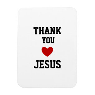 Tack Jesus Modern Christian Faith Heart Magnet