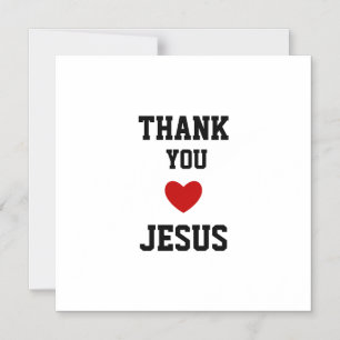 Tack Jesus Modern kristen tro hjärta Magnetisk Inbjudningskort