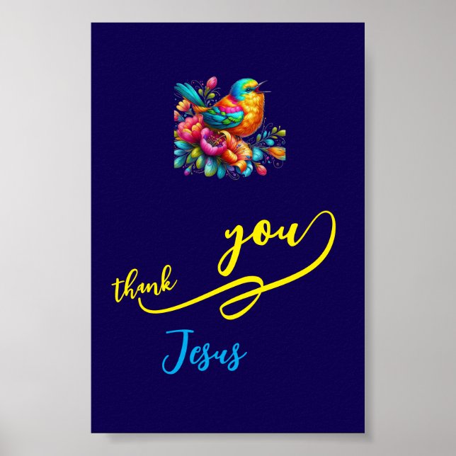 Tack Jesus Poster (Framsidan)