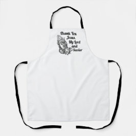 Tack Jesus Prayer Händer Apron