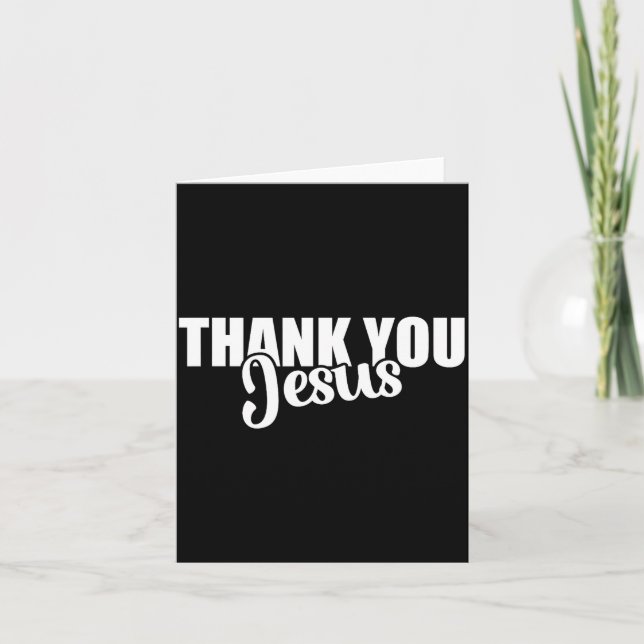 Tack Jesus Trobas På Kristna Bibeln Evangelium Kort (Framsida)