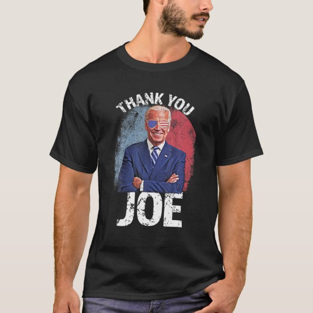 tack Joe Biden Harris Retro 4:e juli Presi T Shirt (Framsida)