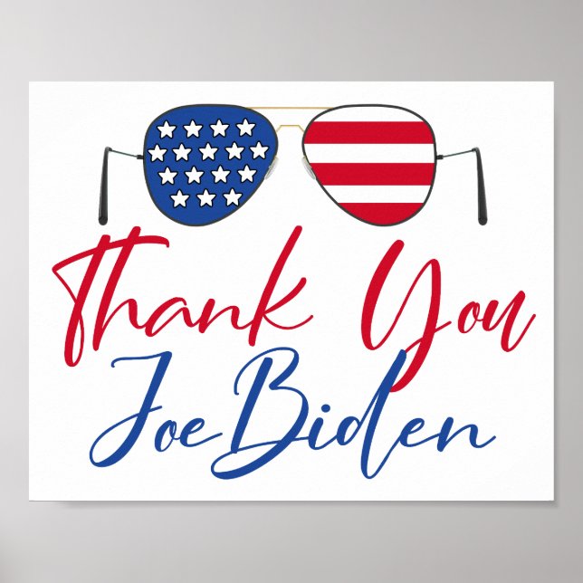 Tack Joe Biden minnesstund Poster (Framsidan)