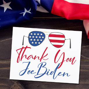 Tack Joe Biden Vykort