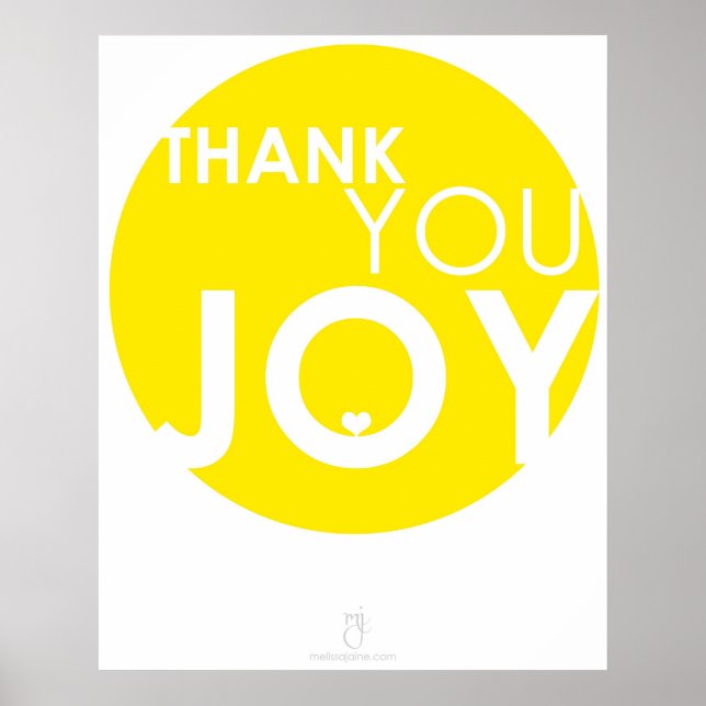 Tack JOY Poster (Framsidan)