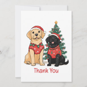 Tack Jul Labrador Retriever Hundar Kort