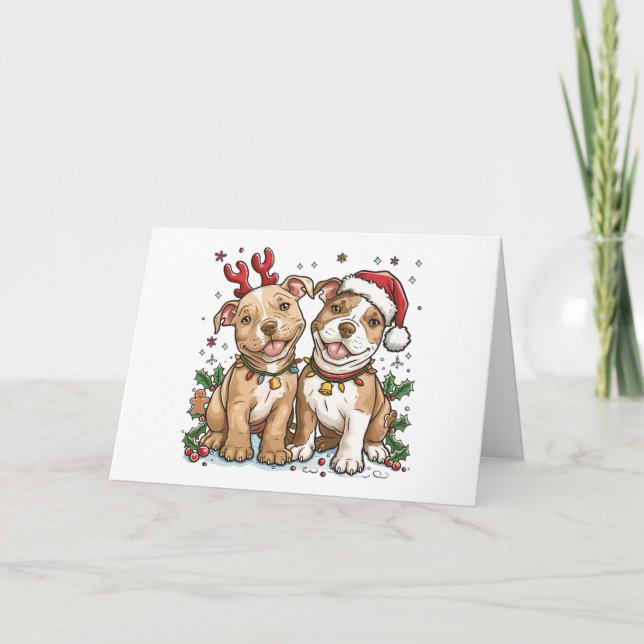 Tack Jul Pit Bull Dogs (Framsida)