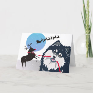 TACK JULENISSE -Finsk Lapphund PERSONALIZERA Kort