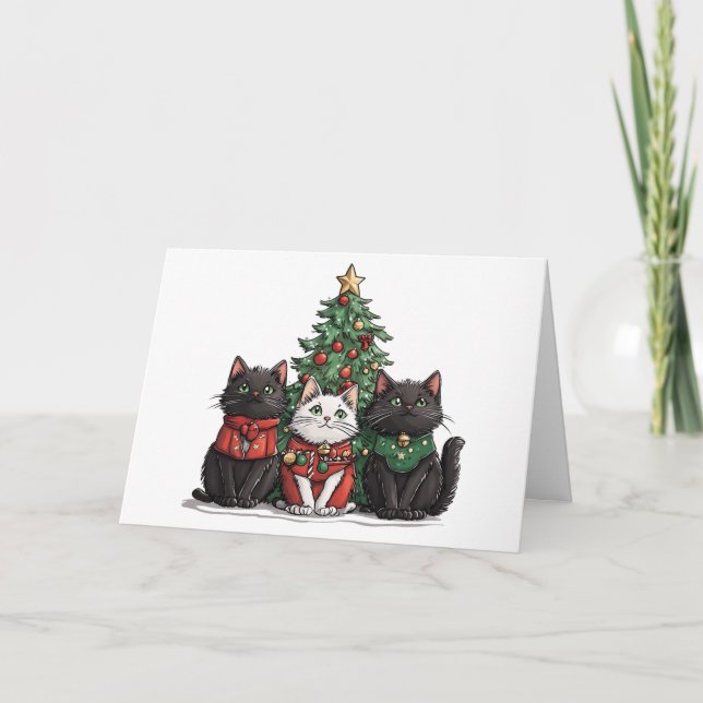 Tack julklappar Helgdag Träd (Framsida)