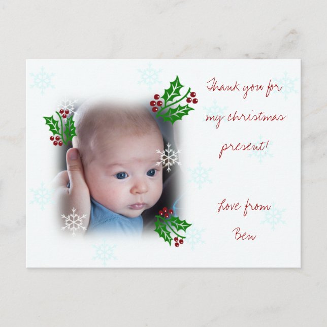 Tack julkort helg vykort (Framsida)