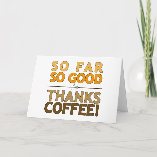 Tack kaffe kort (Framsida)