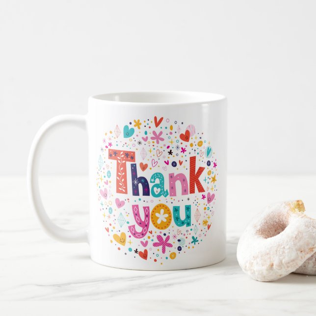 Tack Kaffemugg (Med munk)