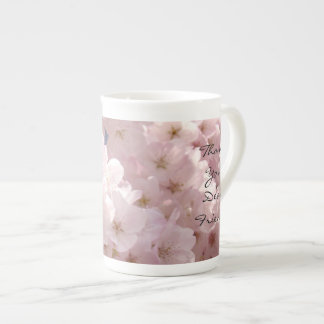 Tack Kära Vän! Kina Mugg Vårblommor Benporslin Mugg