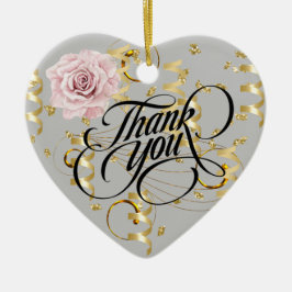 Tack keramiskt prydnadsämne julgransprydnad keramik