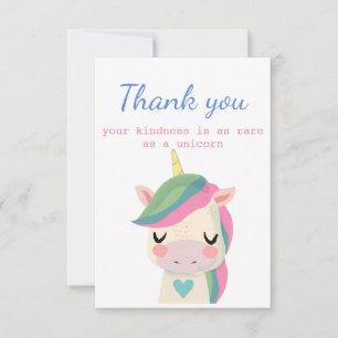 Tack Kindness som Sällsynt som Unicorn-Roligt Kort