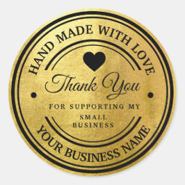 Tack Klassisk rund etikett