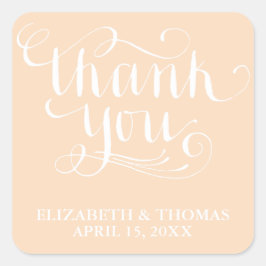 TACK-KLICKARE FÖR elegant-HANTERING Fyrkantigt Klistermärke