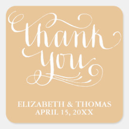 TACK-KLICKARE FÖR elegant-HANTERING Fyrkantigt Klistermärke