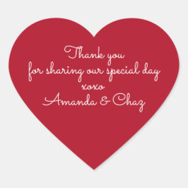 Tack-klistermärken Hjärtformat Klistermärke