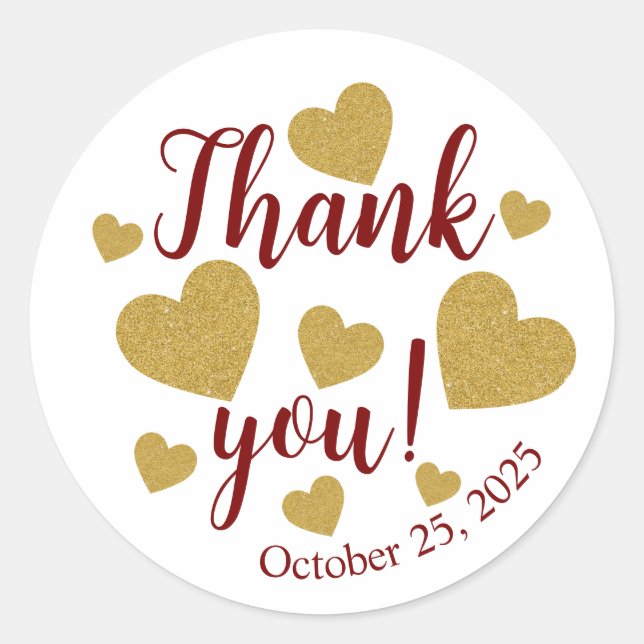 Tack Klistermärken med Golfhjärtan  (Framsida)