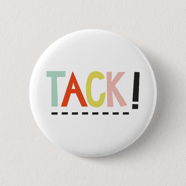 TACK! Knappen färg Knapp (Framsida)