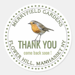 Tack Kom Tillbaka snart Runt Klistermärke