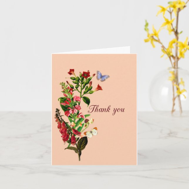 Tack Kort (Gul blomma)