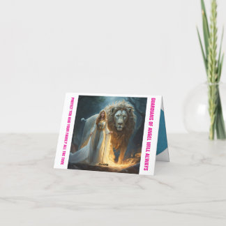 Tack, kort - anpassat med Guds skydd