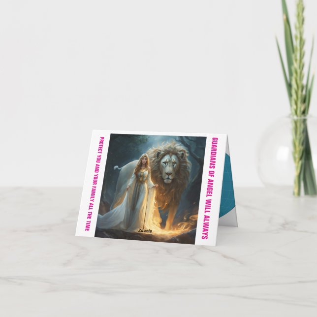 Tack, kort - anpassat med Guds skydd (Baksida)