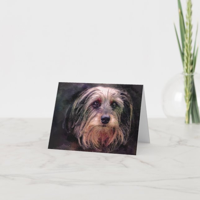 Tack kort - Cute Hund Greeting Cards (Framsida)