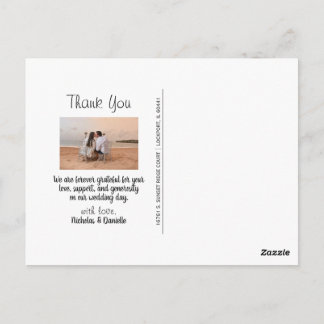 Tack Kort för Bröllop