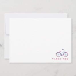Tack-kort för cykeltur tack kort