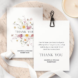 Tack-kort för elegant med Blommigt-design Anteckningskort