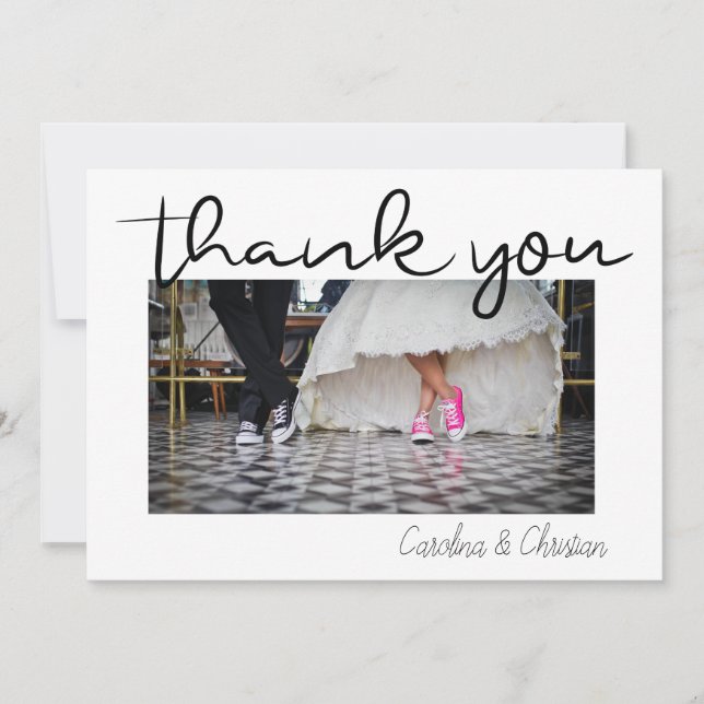 Tack-kort för Roligt-skript Tack Kort (Framsida)