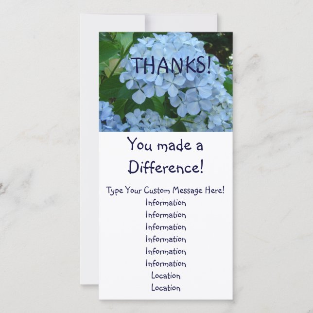 Tack! Kort gjorde du en skillnad! Tack (Framsida)