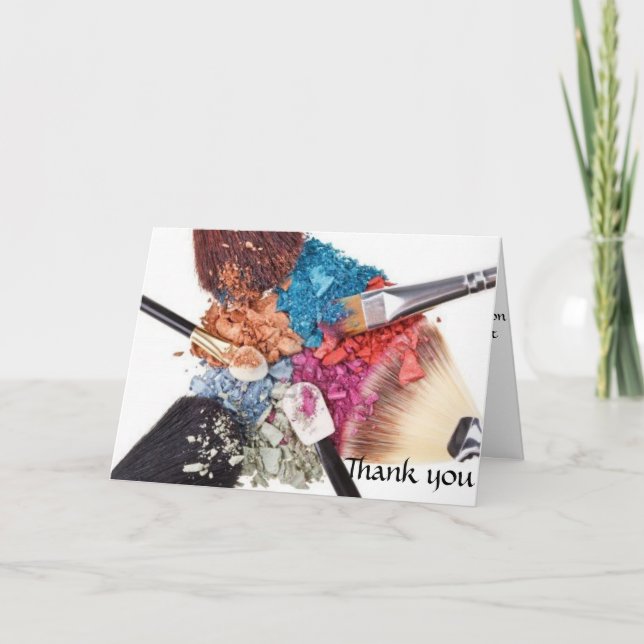 Tack kort - Makeup Artist (Framsida)