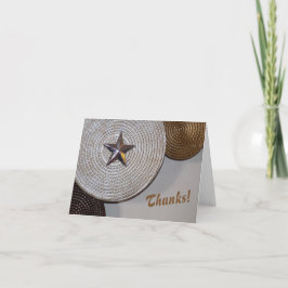 Tack-kort med en stjärna tack kort