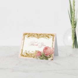 Tack-kort Parisian Vintage Rose Manor House Tack Kort