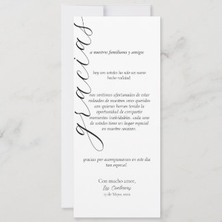 tack kortplacering på spanska inbjudningar