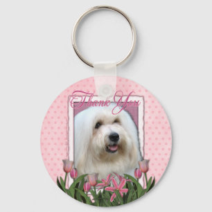 Tack - Koton de Tulear Nyckelring