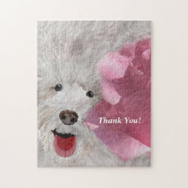 Tack Labradoodle och Rose Pussel