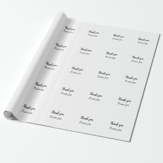 Tack lägg till din namntext bild redigerbar poste presentpapper