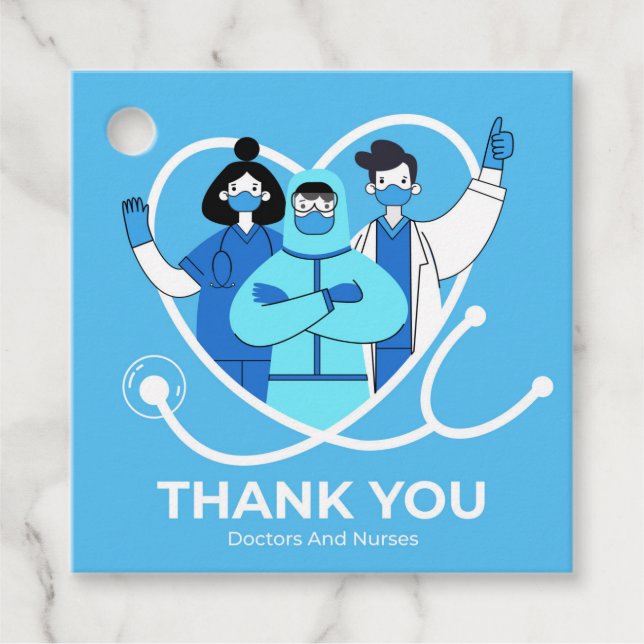 Tack Läkare /Nurses Apprecision Classic Ro Gåvor Etiketter (Framsida)