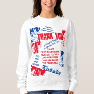 TACK LÄKARE SJUKSKÖTERSKOR OCH FÖRSTE HJÄLP-RESPON T SHIRT