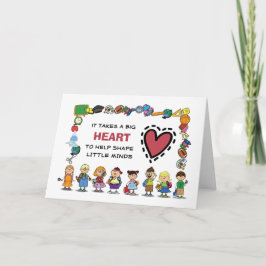 Tack, Lärare. Anpassadets hälsningskort Tack Kort