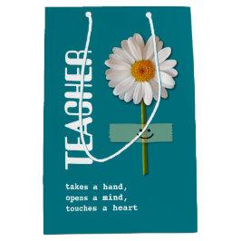 Tack, Lärare. Anpassat namn för leende Daisy