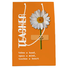 Tack, Lärare. Anpassat namn för leende Daisy